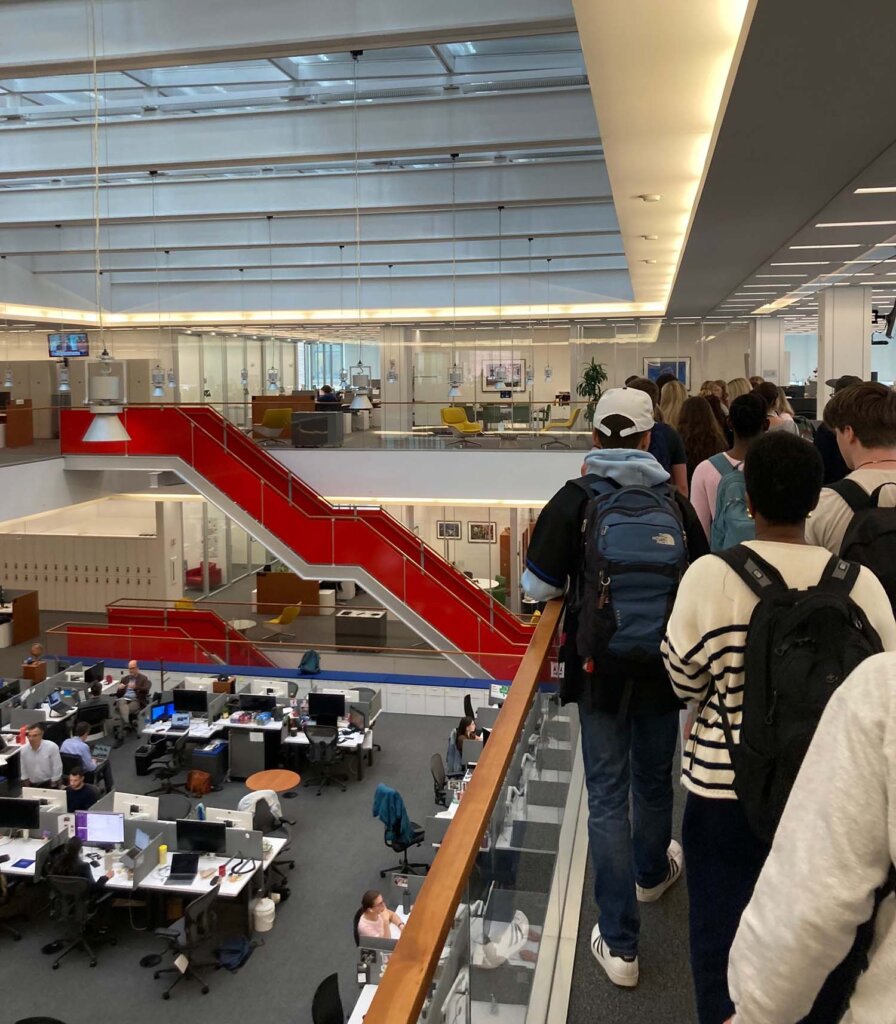 Poly Journalism students visit NY Times