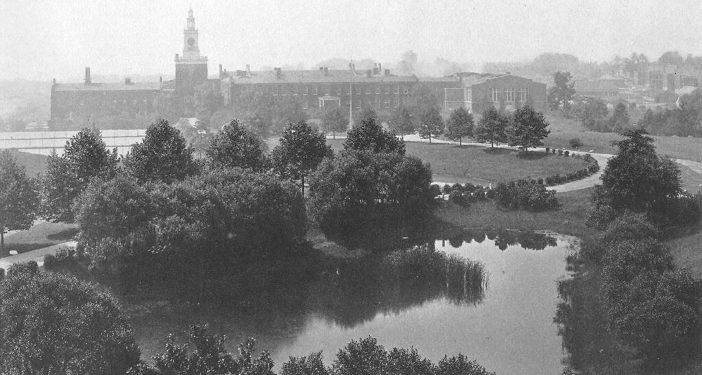 Historical view of Poly from pond (poly Archive)