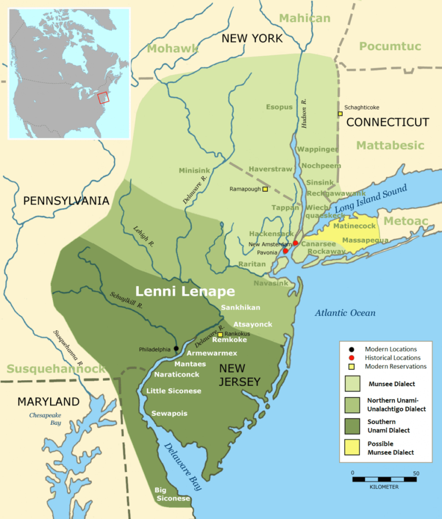 Lenape map Wikimedia